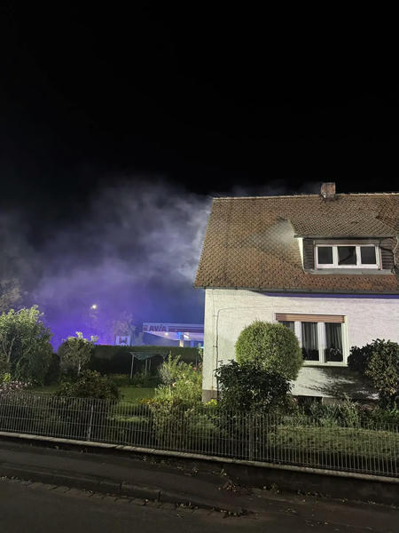 Rauch aus Spitzboden