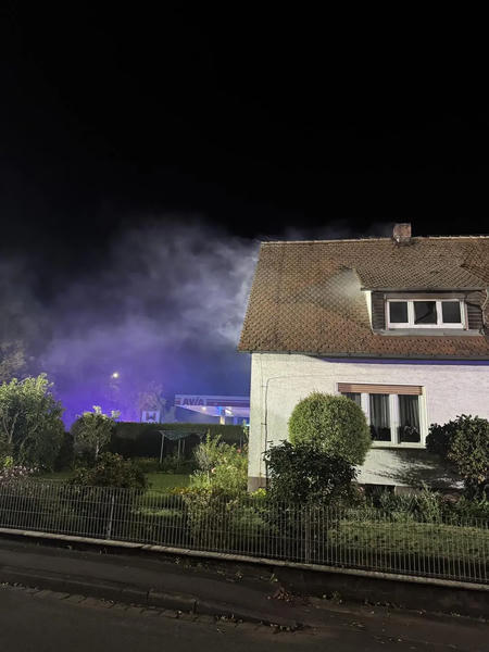 Rauch aus Spitzboden